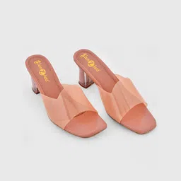 GLAMZKART Textured Block Heels image 2