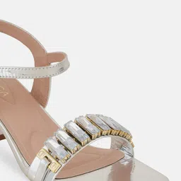 CORSICA Embellished Open Toe Block Heels image 2
