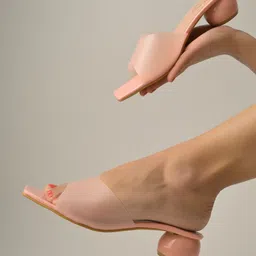 Shoetopia Open Toe Block Heels-11
