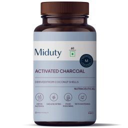 Miduty Activated Charcoal,  60 capsules -20