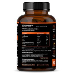 Nirvasa Omega-3 Salmon Fish Oil Triple Strength (Pack of 2),  60 capsules  image 4