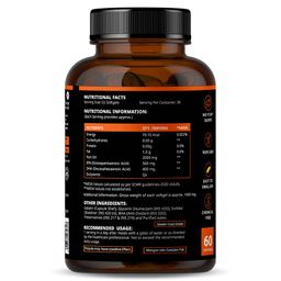 Nirvasa Omega-3 Salmon Fish Oil Triple Strength (Pack of 6),  60 capsules  image 2