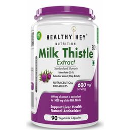 HealthyHey Nutrition Milk Thistle Extract,  90 capsules -30