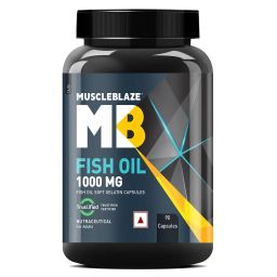 MuscleBlaze Omega 3 Fish Oil (1000 mg) with 180mg EPA and 120mg DHA,  90 capsules -5