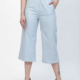 Westwood Women Relaxed Easy Wash Linen Culottes Trousers-picture-19