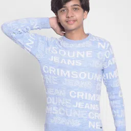 Crimsoune Club Boys Typography Printed Pullover Sweater-image-57