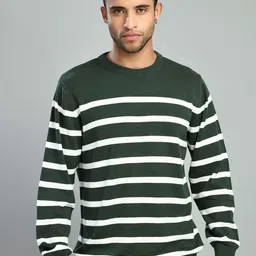 SQUIREHOOD Striped Cotton Pullover-picture-47