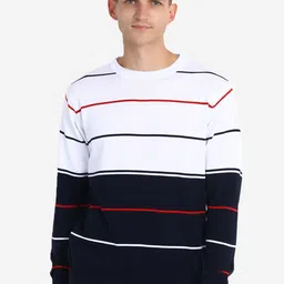 JoE Hazel Men Striped Cotton Pullover-image-79