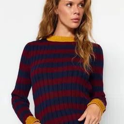 Trendyol Striped Long Sleeves Pullover-21