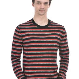 Numero Uno Striped Pure Cotton Pullover-image-36