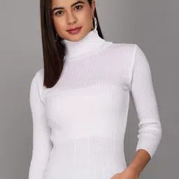 TANDUL Turtle Neck Long Sleeves Pullover-image-64