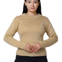 IndiWeaves Round Neck Woollen Pullover-image-10