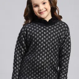 Monte Carlo Girls Self design Woollen Pullover Sweaters-image-24
