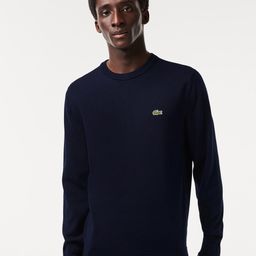 Lacoste Round Neck Cotton Pullover Sweater-picture-27
