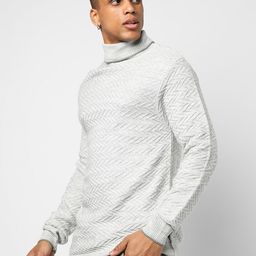 Campus Sutra Men Grey Melange Cable Knit Pullover Sweater-picture-50