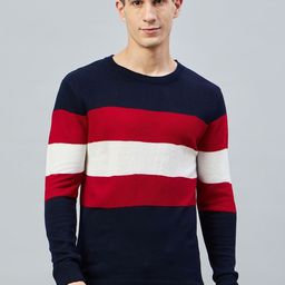 Club York Colourblocked Acrylic Pullover-image-36