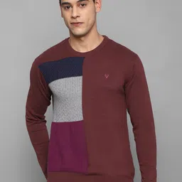 Allen Solly Men Colourblocked Cotton Pullover-image-41