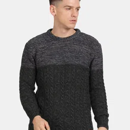 t-base Round Neck Ribbed Cotton Pullover-image-8
