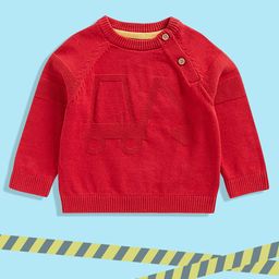 mothercare Boys Red Pure Cotton Pullover-image-47