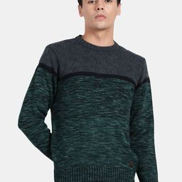 t-base Men Round Neck Long Sleeves Wool Pullover-image-99