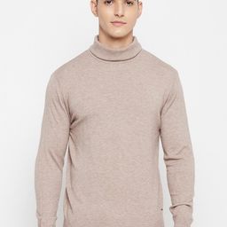 Duke Men Beige Solid Pullover-image-97
