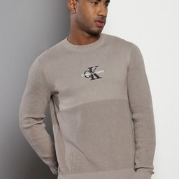 Calvin Klein Round Neck Pure Cotton Pullover Sweater-image-19