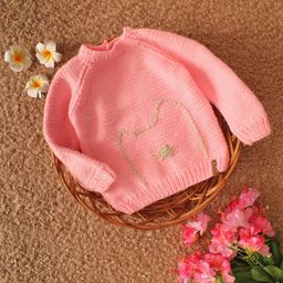 Woonie Girls Self Design Sweaters-image-97