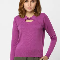Vero Moda Women Purple Pullover-image-33
