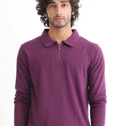 RARE RABBIT Men Griffin Regular Fit Polo Collar Sweater-image-63