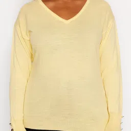 Trendyol V-Neck Pure Acrylic Pullover Sweaters-21