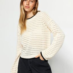 Trendyol Open Knit Acrylic Pullover Sweaters-5
