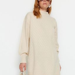 Trendyol Open Knit Longline Pullover-10