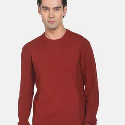 Arrow Men Red Pullover-picture-28