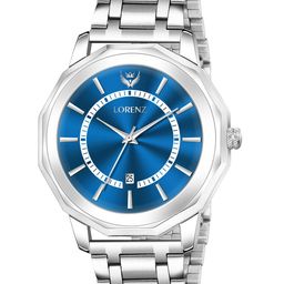 LORENZ Men Brass Embellished Dial & Bracelet Style Straps Analogue Multi Function Watch MK-4046R image 2