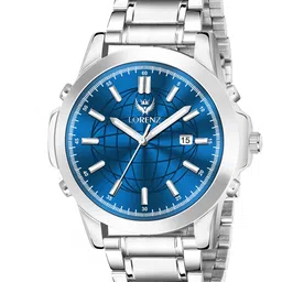 LORENZ Men Brass Embellished Dial & Bracelet Style Straps Analogue Multi Function Watch MK-4045R image 2