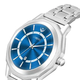 LORENZ Men Brass Embellished Dial & Bracelet Style Straps Analogue Multi Function Watch MK-4046R image 3