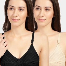 Sonari Pack Of 2 Black & Beige Bra-picture-19