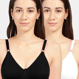 Sonari 2 White & Black Non Padded T-Shirt Bra-44