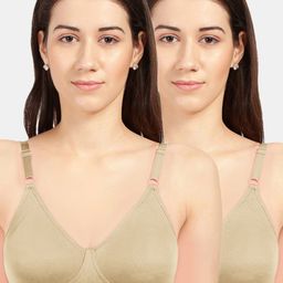 Sonari Nude-Coloured Set Of 2 Non Padded Seamless T-Shirt Bra-19