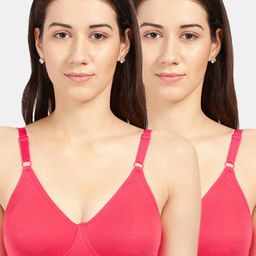 Sonari Pink Pack of 2 Non-Padded Non-Wired T-Shirt Bra-image-26