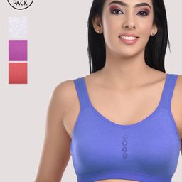 StyFun Purple & Red  Pack of 2 Non Padded Non Wired All Day Comfort Bra-41