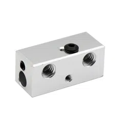 Double Heater Block 2 in 1 out Multi Color For Extrusion 3D Printers Parts Aluminum 1.75mm image 1
