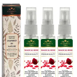 Menjewell Set Of 3 Rose Eau de Parfum-11