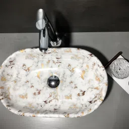 Table Top Premium Designer Ceramic Wash Basin(M01) (20*12*5)(M01) Table Top Basin-image-86