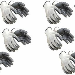 Anti Cut Hand Gloves pvc cotted 10 pair NylonSafety Gloves-27