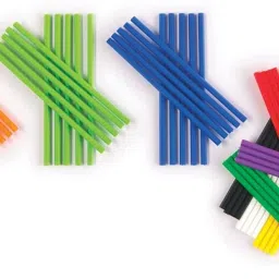 the labworld Counting Sticks mathematics kit for Kids Toy Math manipulatives learning resources,Plastic Colorful Multicolor Set of 112 pcs Size 10cm Each image 2