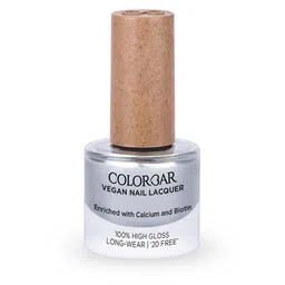 Colorbar 100% High Gloss Long Wear Vegan Nail Lacquer with Calcium & Biotin 8 ml - Silver Ring 201-31