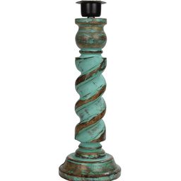 Homesake Beige & Blue Signature Rustic Rope Alga Frustum Table Lamp With Shade image 3