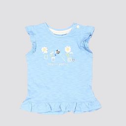mothercare Girls Print Flutter Sleeve Peplum Top-58