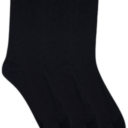 N2S NEXT2SKIN Women Pack Of 3 Black Solid Cotton Calf-Length Thumb Socks-image-32